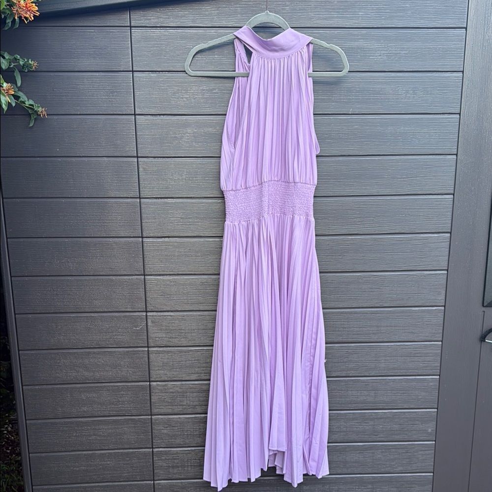Elegant Lavender Halter Dress - Maxi High Neck Sleeveless Dress - BRAND NEW